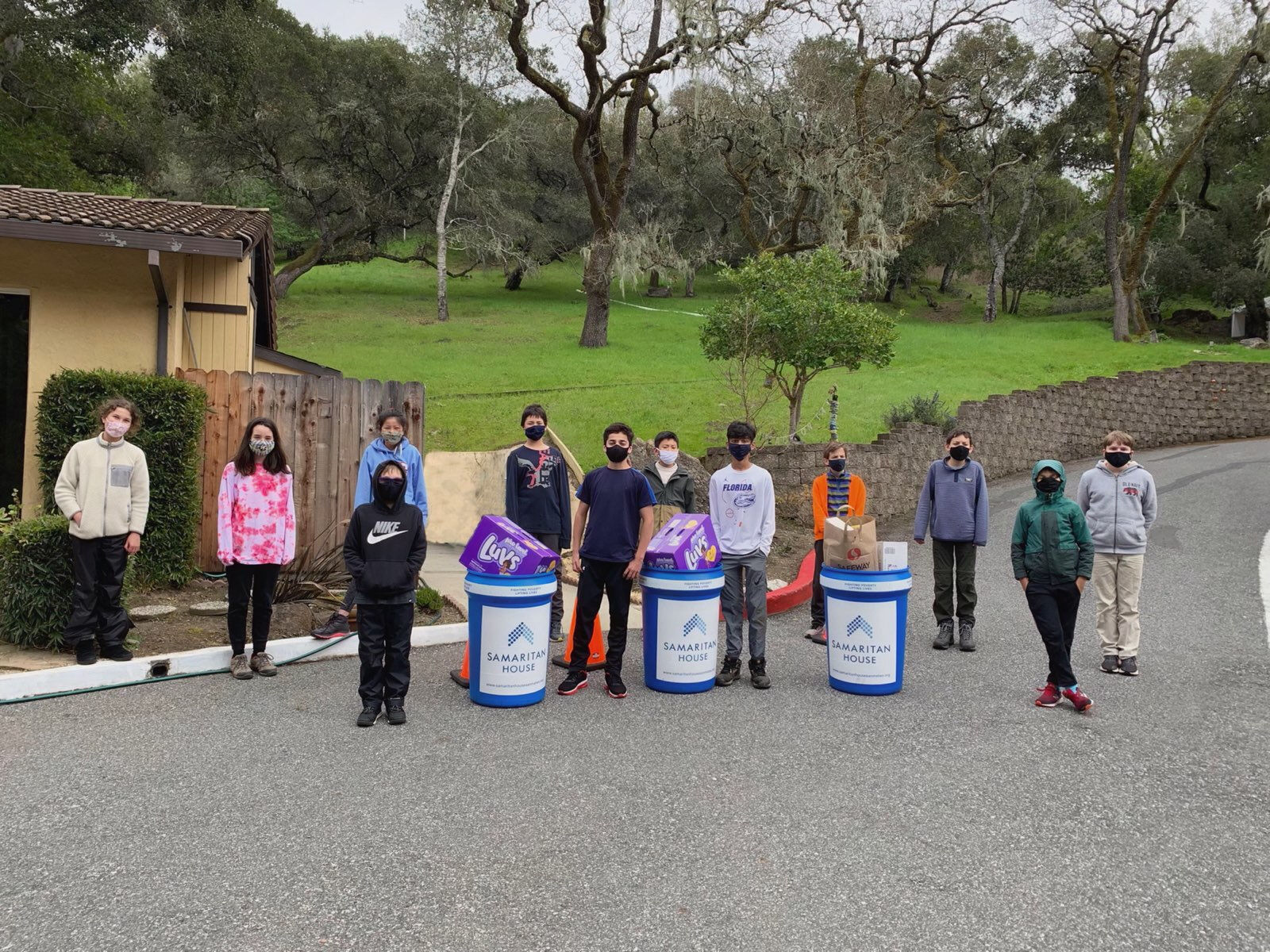Odyssey Middle School food drive